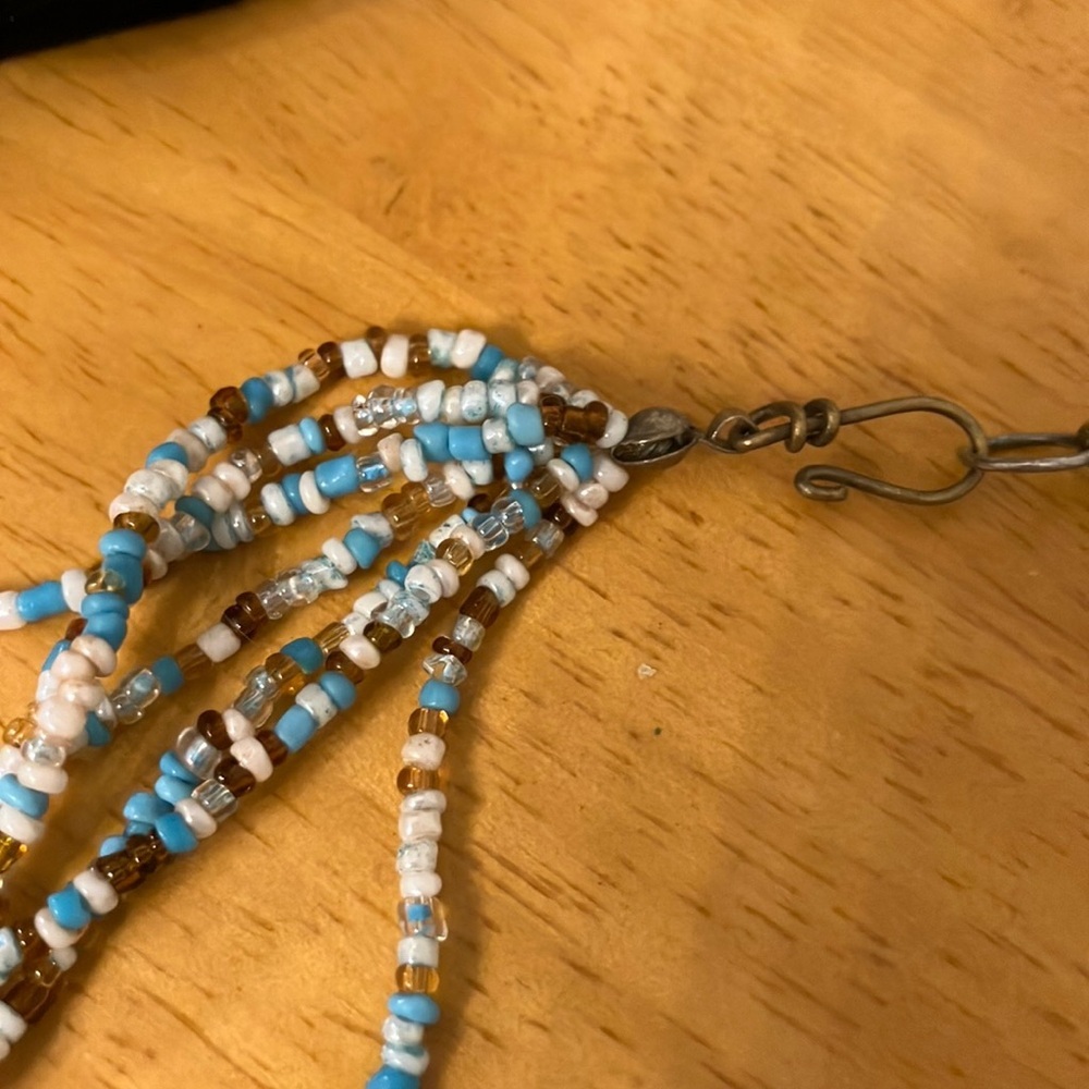 Multicolor Beaded Necklace - Picture 7 of 9